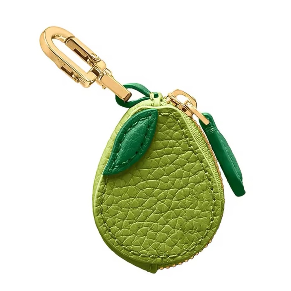 Pear Shape Zipper Bag Charm